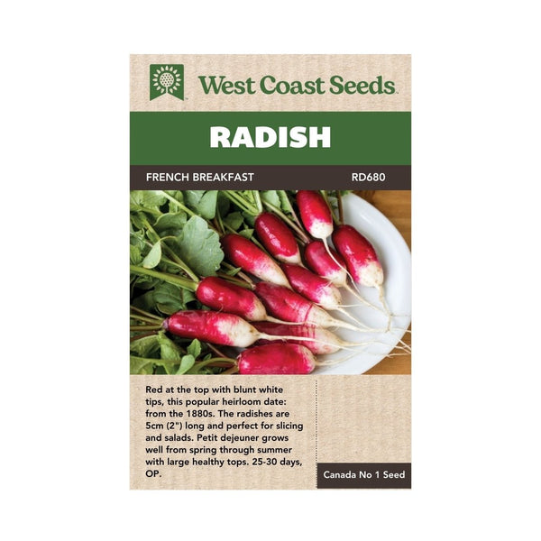 Radish - French Breakfast Radish Seeds - Indoor Farmer