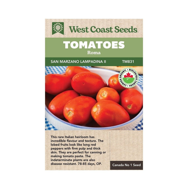 Tomatoes - San Marzano Organic Tomato Seeds - Indoor Farmer