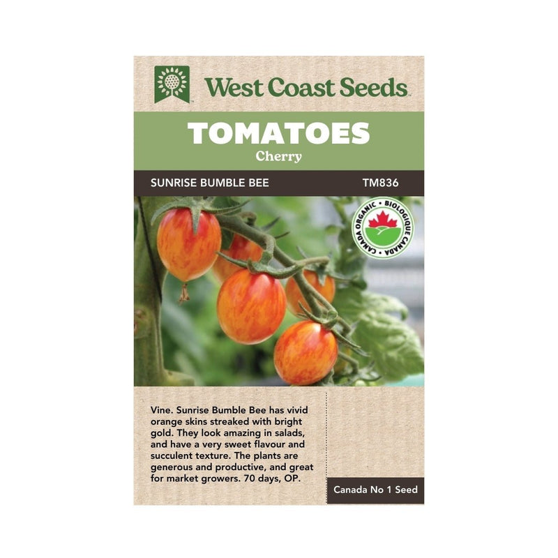 Tomatoes - Sunrise Bumble Bee Organic Tomato Seeds - Indoor Farmer
