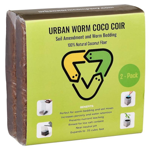 Urban Worm Coco Coir 2-Pack - Indoor Farmer
