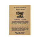 Zucchini - Mutabile Seeds 30 Seed Packet - Indoor Farmer